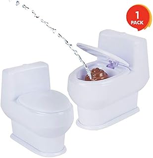 ArtCreativity 4 Inch Squirt Toilet - Gag Gift for Kids and Adults