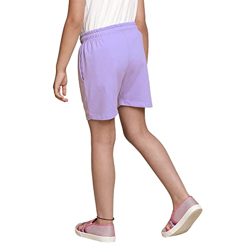 Image of Kidsville Frozen Printed Regular Fit Purple Ploycotton Girl's Shorts