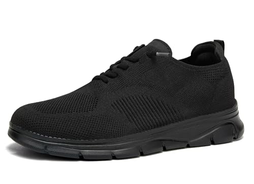 Image of Men's Casual Dress Oxfords Shoes Breathable Knit Leisure Classic Business Fashion Sneakers Lightweight Comfortable Work Soft Sole Walking Shoes