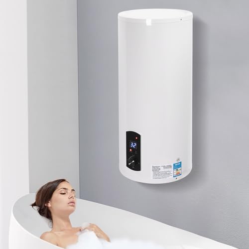 Elektrospeicher Warmwasserspeicher 100L 2kW wandhängender Warmwasser Boiler Speicher Warmwasserboiler 230V (100 Liter)