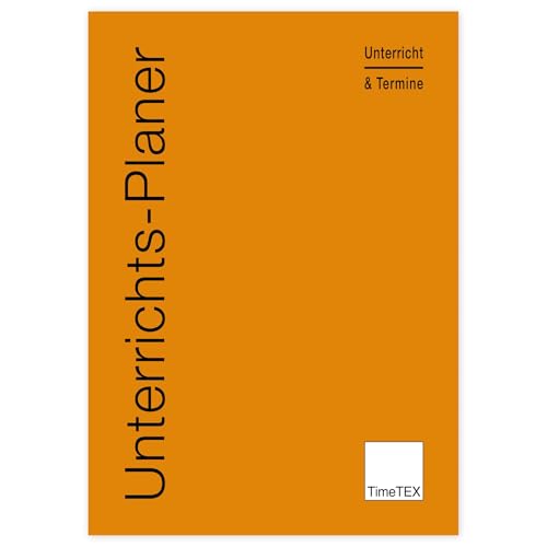 TimeTEX Unterrichts-Planer - A4 - Heft - Rot/Braun - 10782 - superleichter, neutraler Halbjahres-Planer - Schulplaner - Unterrichtsplaner