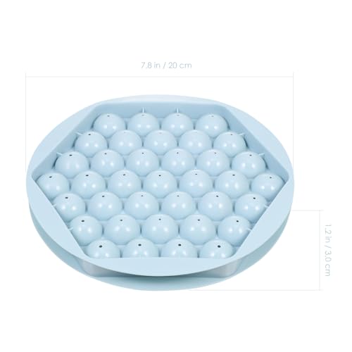 Molde de esfera de hielo de plástico azul BESPORTBLE miniatura 6