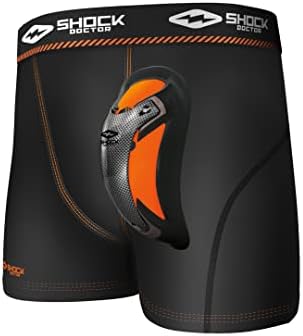 Shock Doctor Men's Ultra Pro Boxer Compression Short With Ultra Cup, Moisture Wicking Vented Protection, Adult Sizes