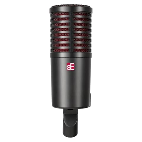 SE ELECTRONICS Dynacaster Dynamic Broadcast Microphone with Built-in Dynamite Pre-amp Cover