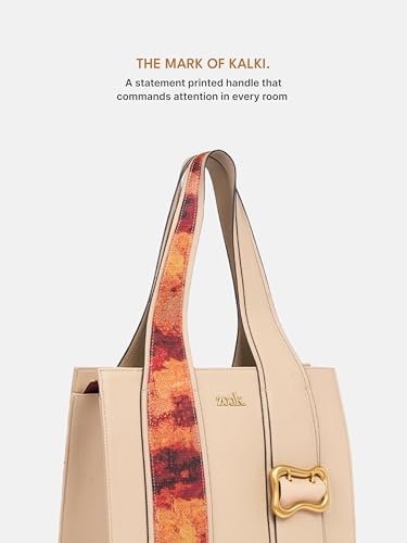 Image of ZOUK Kalki Office Bag for Women |Vegan Leather | Twin Gadget Compartments | Fits 13-Inch Laptop + iPad | Concealed Zipper Pocket