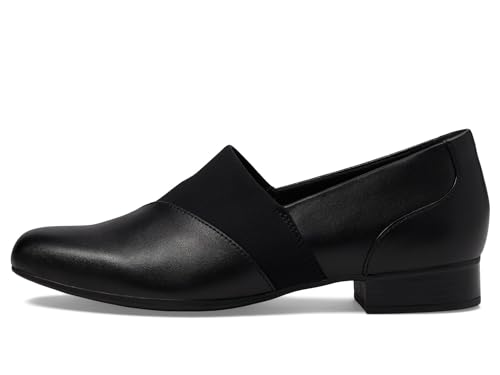 Clarks Clarks Black's Juliet Gem Loafer, Black Leather, 8.5 Wide US