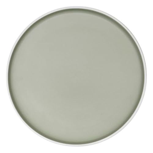 Secret de Gourmet - Lot de 6 Assiettes Plates Alix 26cm Vert Olive