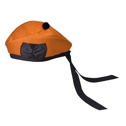 Image of Glengarry Cap-Traditional Scottish Hat, Acrylic Wool Tartan Glengarry hat, Kilts /Bagpipes Accessories