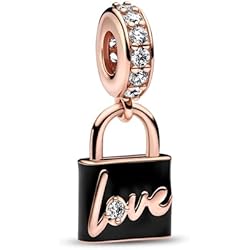 Pandora Cierre Candado PANDORA Charm Colgante Candado Amor 782508 C01 Talla ÚNICA Mujer