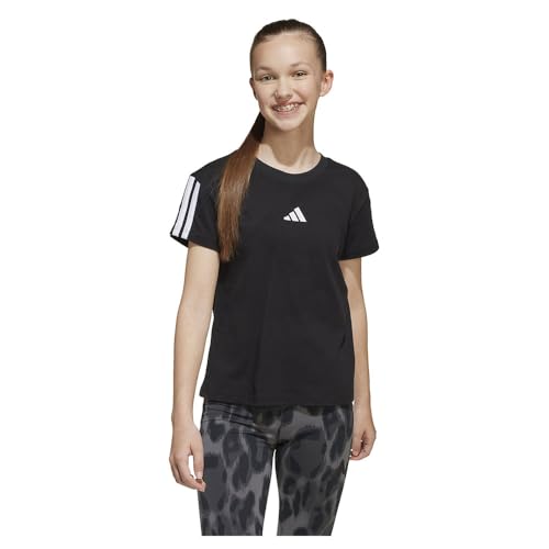 adidas Mädchen Essentials Shirt, Black/White, 14-15 Years – Ansicht 3
