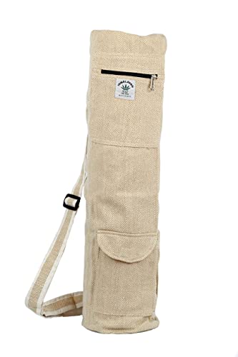 Eco Friendly Yoga Mat Bag Yoga Mat Carrier Full-Zip Exercise Yoga Mat Carry Bag For Women Men With Storage Pockets (Beige) #TOP1