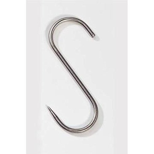 1 pieza Gancho de acero inoxidable (100 kg 160 x 8 mm gancho de carnicero, caza, plug-and-go, Metzger gancho, ganchos, acero inoxidable, metzgerei, Metzger, Carnicero, grande