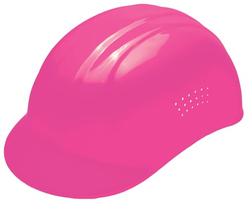 ERB 19115 Hi Viz Pink 67 Bump Cap, Pinlock Adjustment, 4-Point Plastic Suspension, 6.5