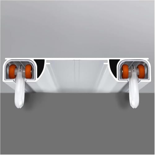 AVLLSO Tringle à Rideaux Chemins de Fer jumelés en Aluminium Blanc, 3 5 8 10 12 15 16 20 24ft, Tringle à Rideaux pour Balcon/Chambre/fenêtre/Baie...
