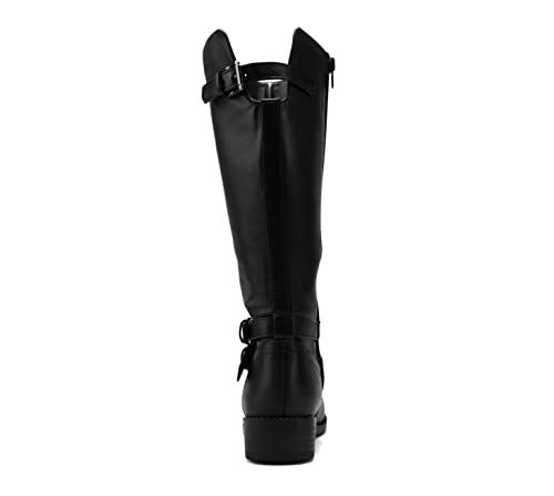 Soda “BIO-II” Kids/Girls/Children Low Heel Fashion Knee/Calf High Riding Boots2