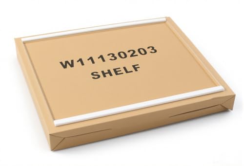 Image of Upgraded W11130203 Freezer Glass Shelf (11.7" x 10") – Compatible with Whirlpool Refrigerator WRS571CIHZ, WRS571CIHZ04, WRS571CIHZ01 – Replaces W11130203, W10527849, W10773887, PS12347522, 4545866