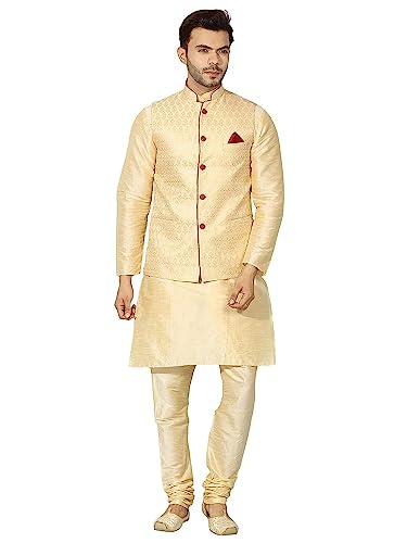 Image of Men's Kurta Pyjama with Nehru /Modi Jacket