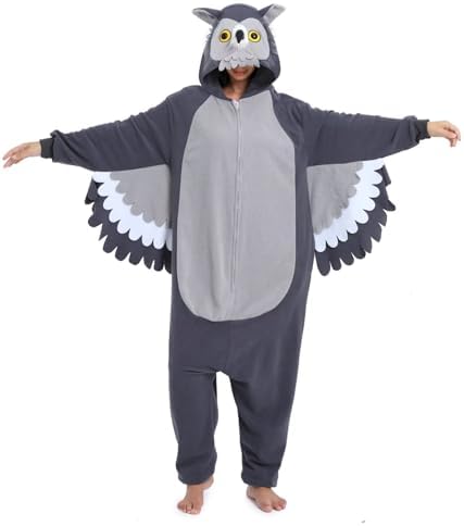 LBJR Tier Onesie Erwachsene Schlafanzug Fasching Karneval Halloween Pyjama