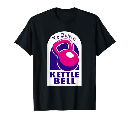 Kettlebell Workout Shirts and Tacos Kettlebell Yo Quiero Funny T-Shirt Black Small Classic Fit Short Sleeve Crew Neck T-Shirt