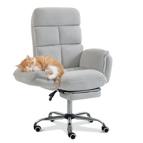 La mejor selección de Silla Reclinable Oficina Top 10. 42 Kepwqi Silla de Oficina Grande y Alta, reposabrazos abatibles, Amplia, reclinable, con Patas Cruzadas y reposapiés, cómoda Silla ejecutiva ergonómica para Juegos de computadora...