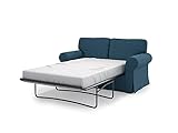 MASTERS OF COVERS Replace Sofa Cover for Ektorp Sleeper, Ektorp Sofa Bed Slipcover-Navy Blue