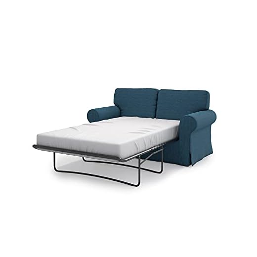 MASTERS OF COVERS Replace Sofa Cover for Ektorp Sleeper, Ektorp Sofa Bed Slipcover-Navy Blue
