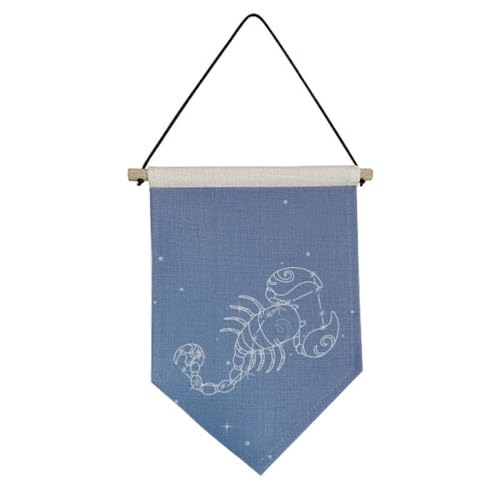 Drapeau toile suspendue Scorpion Star Universe, cadeau astro idéal