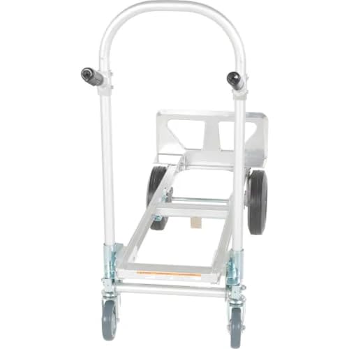 Carretilla convertible de aluminio con ruedas de goma dura miniatura 4