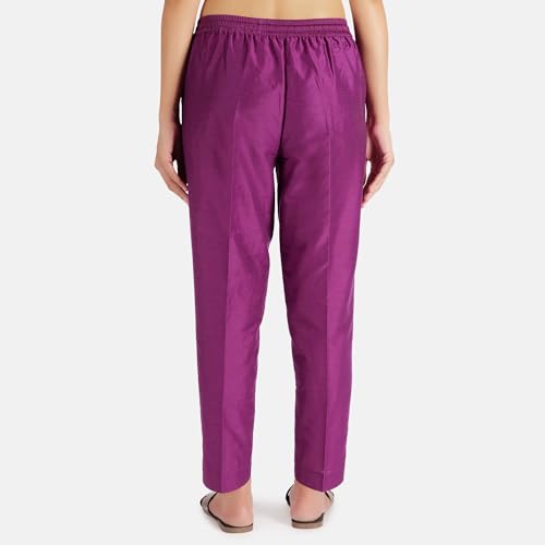 Image of Trouser Pants for Women,Stylish Trousers for Woman for Kurti Relaxed & Regular Straight fit Palazzo,Ethnic Bottom Formal Pants for Women Office wear Casual & Daily Use