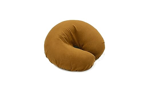 Acuforce – Lot de 5 housses de coussin brevetées pour repose-visage de massage | 100 % coton et sans couture | Housse en forme de croissant pour coussins de table de massage et de chaise (lot de 5,