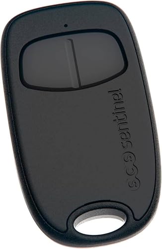 SCS Sentinel, AAM0128, Télécommande 2 Canaux À Code Secret Tournant, SimplyControl, Noir, Noire