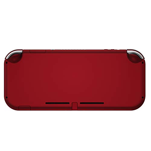 Image of eXtremeRate Soft Touch Scarlet Red DIY Replacement Shell for Nintendo Switch Lite, NSL Handheld Controller Housing w / Screen Protector, Custom Case Cover for Nintendo Switch Lite