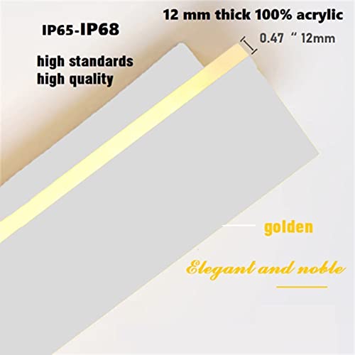 Applique murale extérieure LED dimmable 100cm 54W noire IP65 avec télécommande - 3
