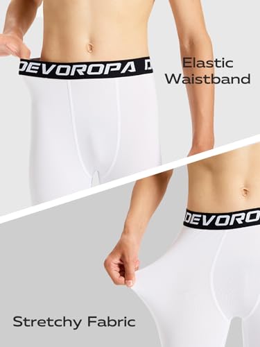 Image of Devoropa Youth Boys Performance Boxer Briefs Sports Compression Shorts Underwear(Pack of 2)