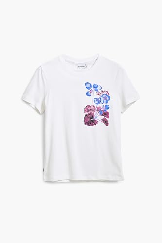 Desigual Damen 25swtk48 T-Shirt, Weiß, S EU – Ansicht 5