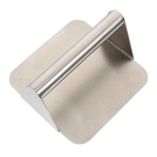 ABOOFAN 1 PC Stainless Steel Meat Presser Tool Cake Making Gadget for Burger and Dumpling Preparation Non Stick Surface for Easy Cleaning Kitchen Essential