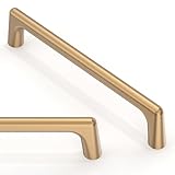 Asimerdeco AR002 10 Pack Champagne Bronze Cabinet Pulls 5 Inch(128mm) Kitchen Cabinet Handles Solid Zinc Alloy Cabinet Hardware Drawer Pulls