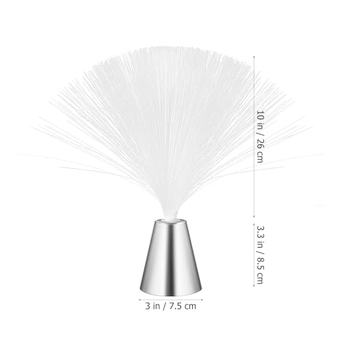 Uonlytech Color Changing Fiber Optic Light, Battery-Operated Optic Mood Novelty Lamps LED Fiber Lamp for Christmas New Year Home Decoration