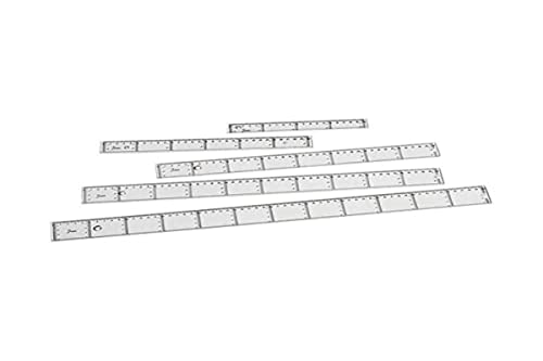 faibo 41130 Flat Ruler, 30 cm, Clear, 1 Unit