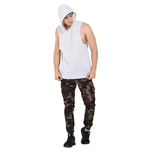 Image of MAGIC Men's & Boy's Camouflage Slim Fit Joggers (Dark Brown)