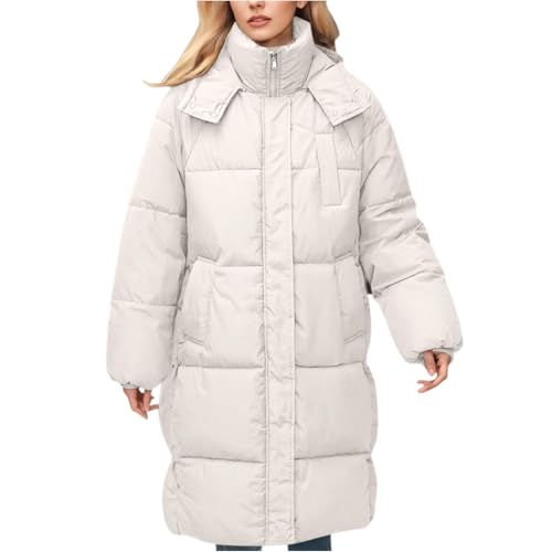 Manteau femme hiver long anti-froid coupe sous le genou chic