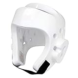 AAMA Taekwondo and Karate Sparring Foam Head Guard - White - Large