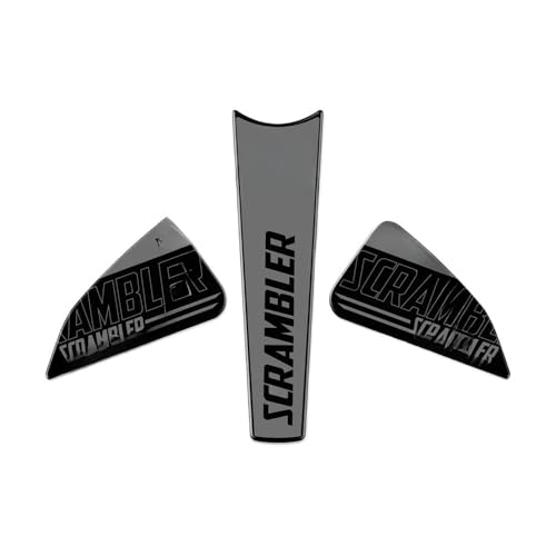 Protection réservoir moto anti-dérapante et sticker de réservoir de carburant Scrambler
