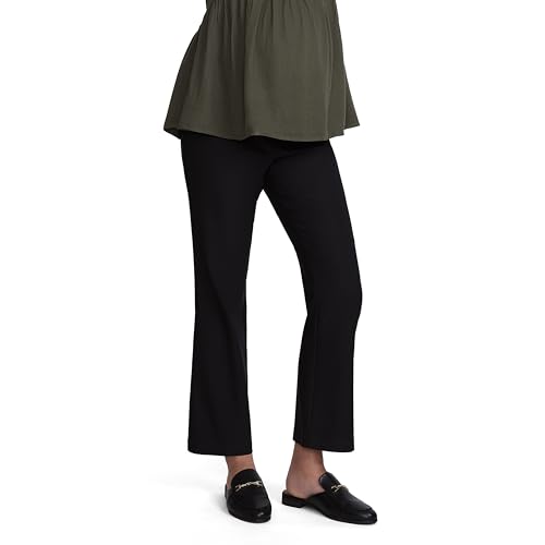 Motherhood Maternity womens Super Stretch Secret Fit Over the Belly Ankle Straight Leg Pregnancy Dress Pants for Work3
