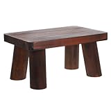 Design élégant : le design simple et élégant de ce tabouret s'adapte bien à différents styles de décoration, ajoutant une touche d'élégance à votre environnement de vie, repose-pieds, petit tabouret de chevet en pin paulownia