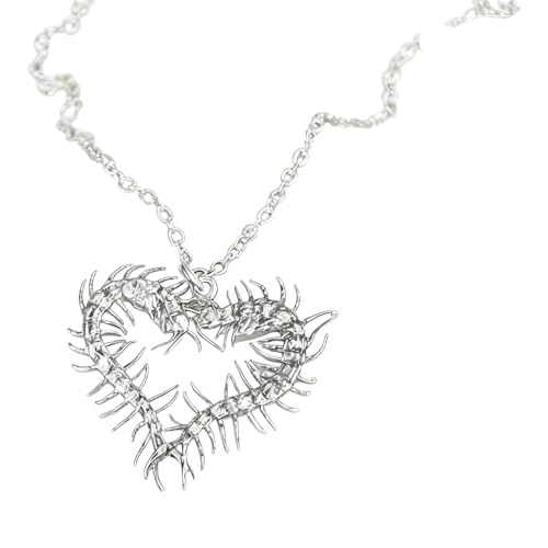 Multi Purpose Earhook/Necklace Music Festival Earrings Daily Wear Accessories Jewelry for Sensitive Skin Centipedes Heart Earrin