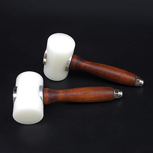 heaven2017 Martelo de escultura em nylon de couro Leathercraft Mallet para DIY Stamping Sew Ferramen