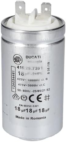 ensipart Kondensator 18µF kompatibel wie/Ersatz wie AEG 124034461  
