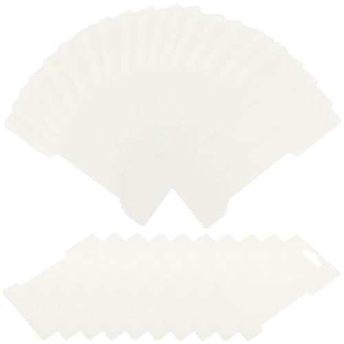 KAJNBN Tarjetas de Exhibición para Joyería 100 Unidades Papel Resistente Ranuras para Pinzas de Cabello y Horquillas, Expositor Portátil para Venta y Almacenamiento en Hogar o Tienda