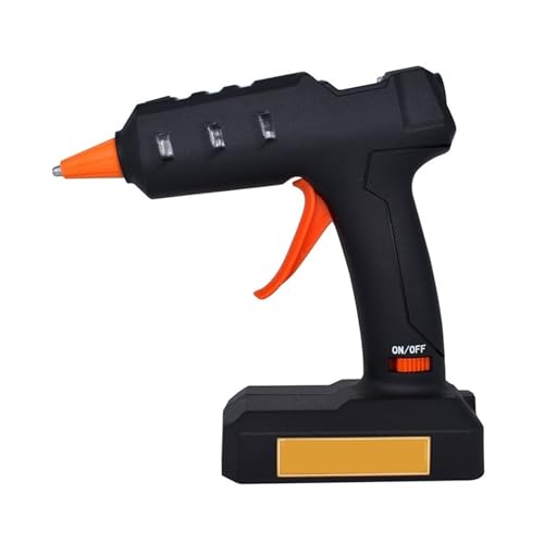 Pistola de Pegamento Caliente inalámbrica de 50 W con batería, Ideal para Bricolaje, Reparaciones, uniones y Manualidades (Juego de 1)